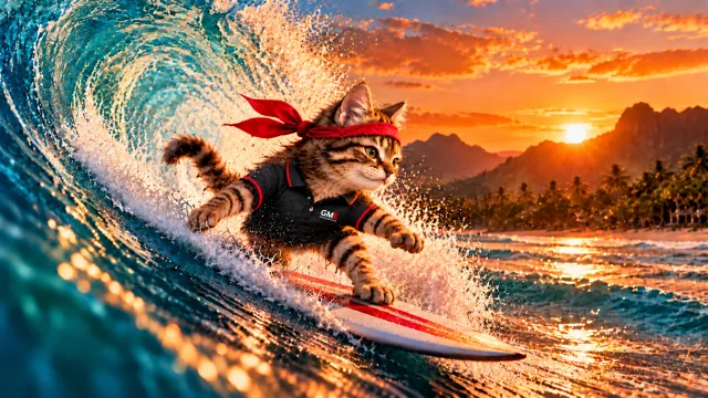 Ride the Wave — original GME meme artwork