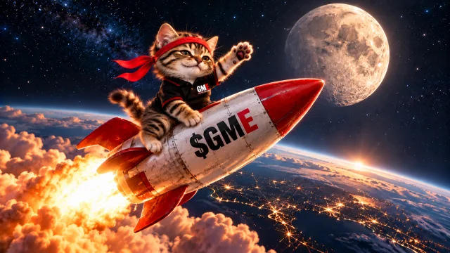 To the Moon — original GME meme artwork